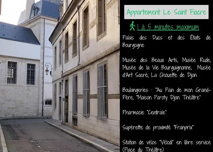 Le Saint Fiacre - Homillesime Lägenhet Dijon